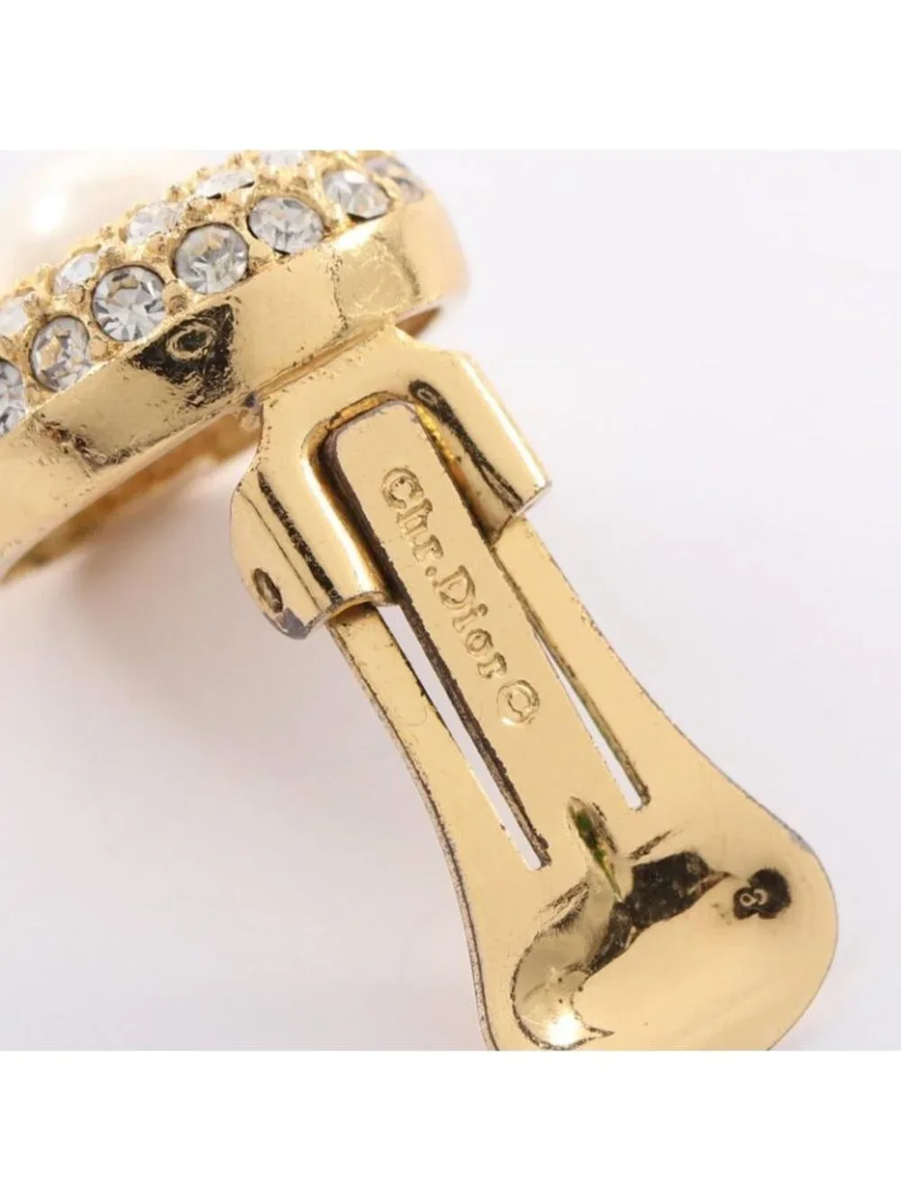 Dior Earrings Pearl Gold - Picture 4 of 8